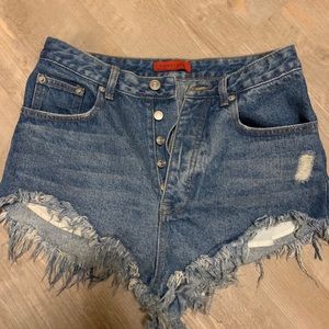 Super cute denim shorts from a boutique